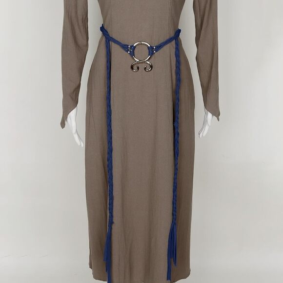 2918 Long Rope Ring Knotted Belt For Women Norse Witch Waist Chain Troll Cross - Picture 6 of 8